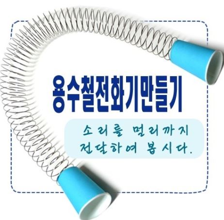 전화기 용수철(50*1m, 종이컵 사용)