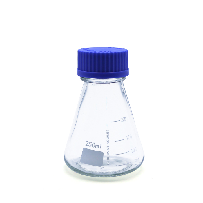 유리 삼각플라스크 250ml (블루캡) 비가열 시약보관용