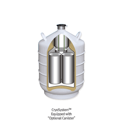 액체질소 저장/운반 탱크 및 원통형 캐니스터 타입 크리오시스템 겸용 (50L)