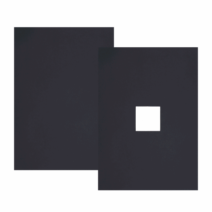 빛의직진 실험용 검은색 도화지 세트 (2장1조_5세트)