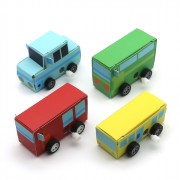 [아이스크림] 태엽으로 움직이는 종이 자동차 만들기 (4인용)