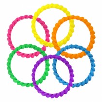 교실놀이 모둠밴드 세트 6색혼합 (18개입, 5.7cm)